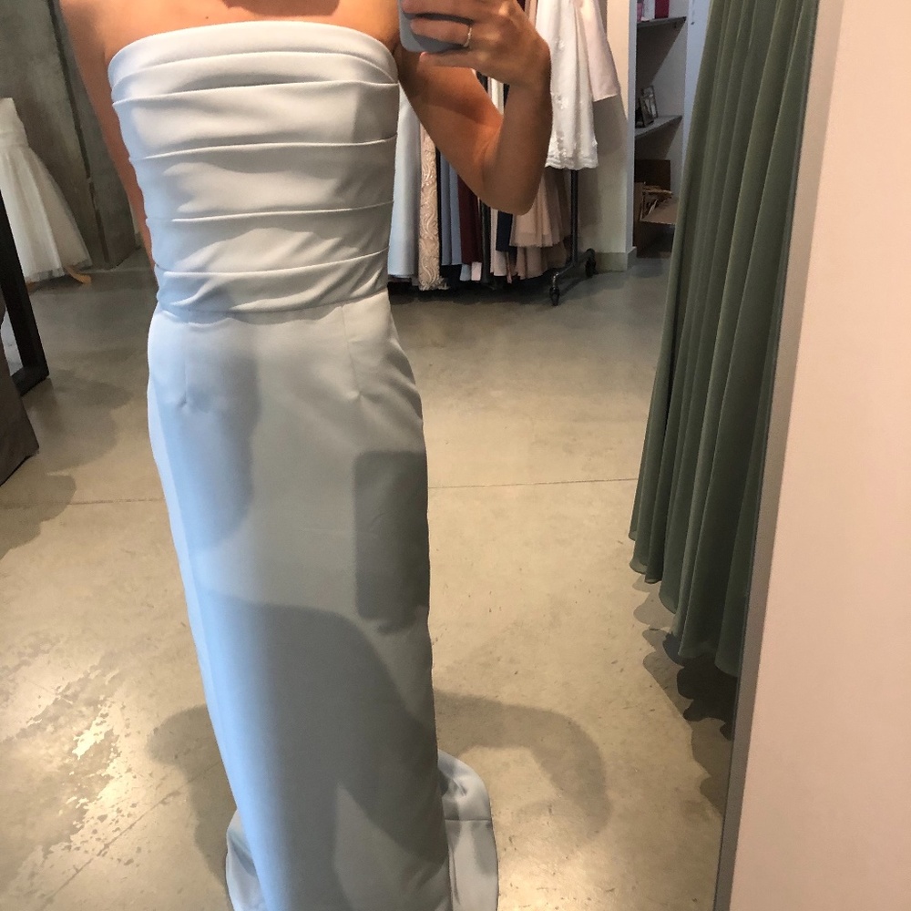 Amsale Sonia Dress in Ice